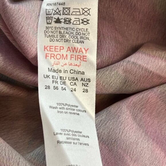 Pretty Little Thing Plus Lime Textured Print Ruched Side Midi Skirt SZ 24 NWT - Picture 5 of 5